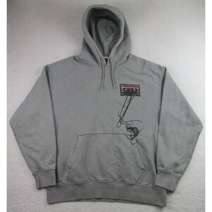 Levi's SilverTab Hoodie Mens‎ Large Gray Relaxed Cassette Graphic 38479-0245